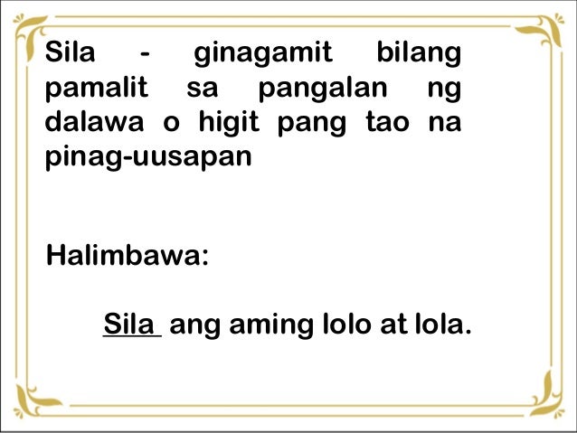 Day 3 Paggamit Ng Panghalip At Pangngalan Sa Iba T Ibang - Mobile Legends