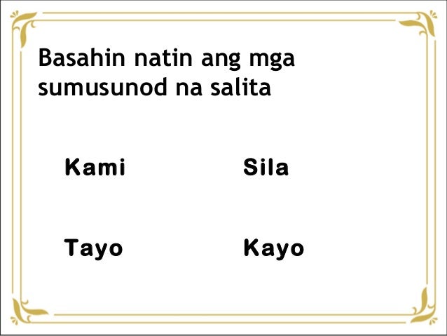 Ako Ikaw Kayo Sila Tayong Mga Pilipino | tayongbae