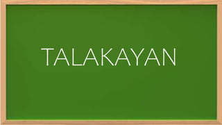 TALAKAYAN
 