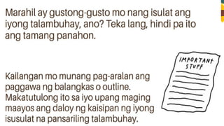 FIL 4 MATATAG WEEK 2 Q2 PPT LESSON EXEMPLAR