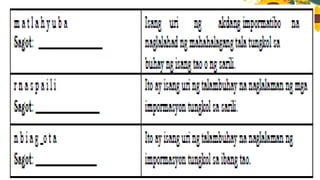 FIL 4 MATATAG WEEK 2 Q2 PPT LESSON EXEMPLAR