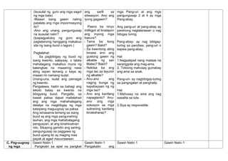 Diary Tagalog Example Assignment Daily lesson log for Filipino class used | DOCX