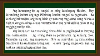 KUWENTONG BAYAN AT MGA PAHAYAG SA PAGBIBIGAY PATUNAY | PDF