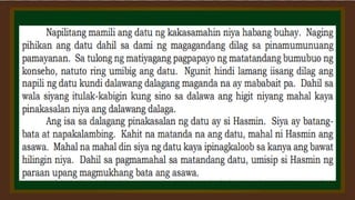 KUWENTONG BAYAN AT MGA PAHAYAG SA PAGBIBIGAY PATUNAY | PDF