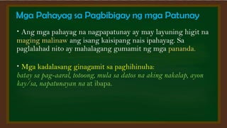 KUWENTONG BAYAN AT MGA PAHAYAG SA PAGBIBIGAY PATUNAY | PDF