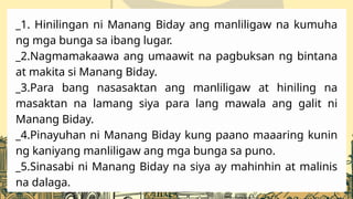 Grade 7- Awiting Bayan-Manag Biday at iba pang awit | PPTX
