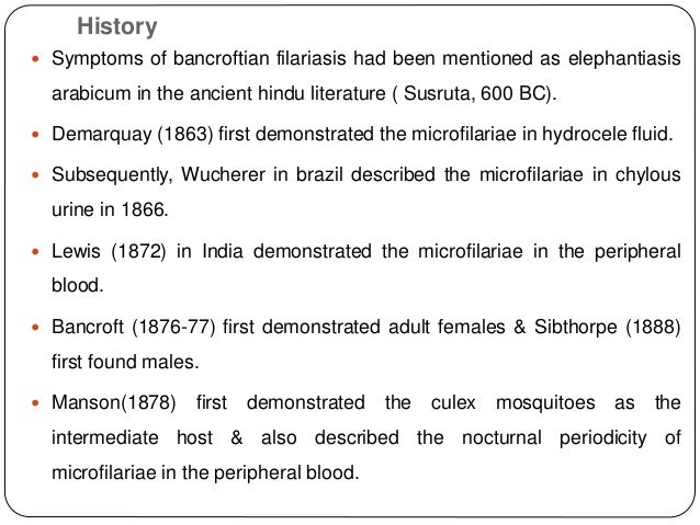 Literature review of elephantiasis
