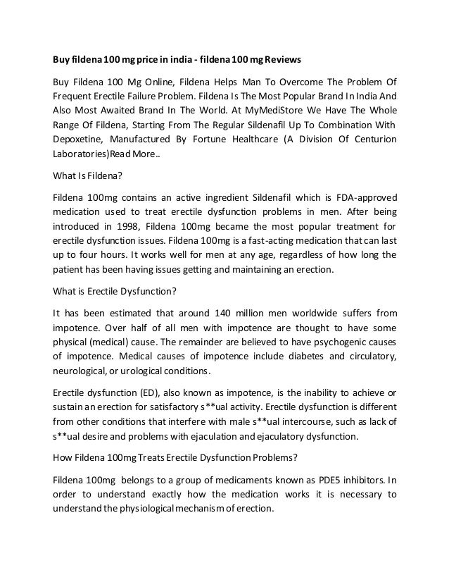 Fildena 100mg india