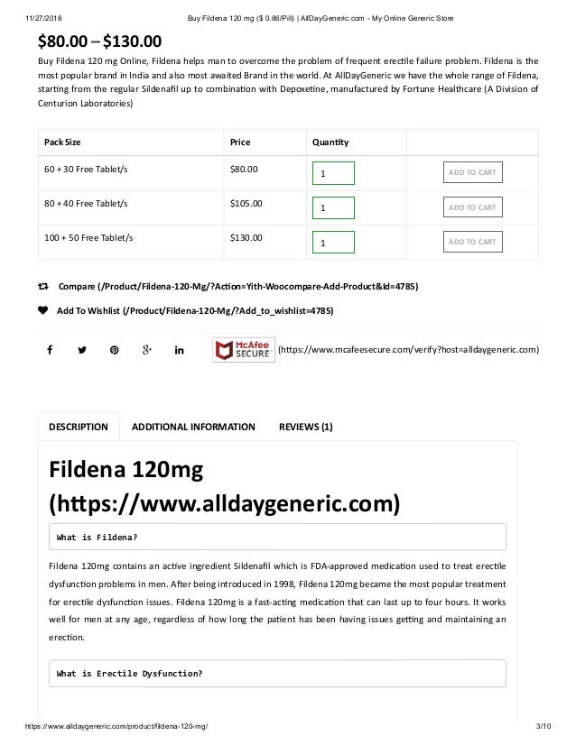 Fildena 120mg online