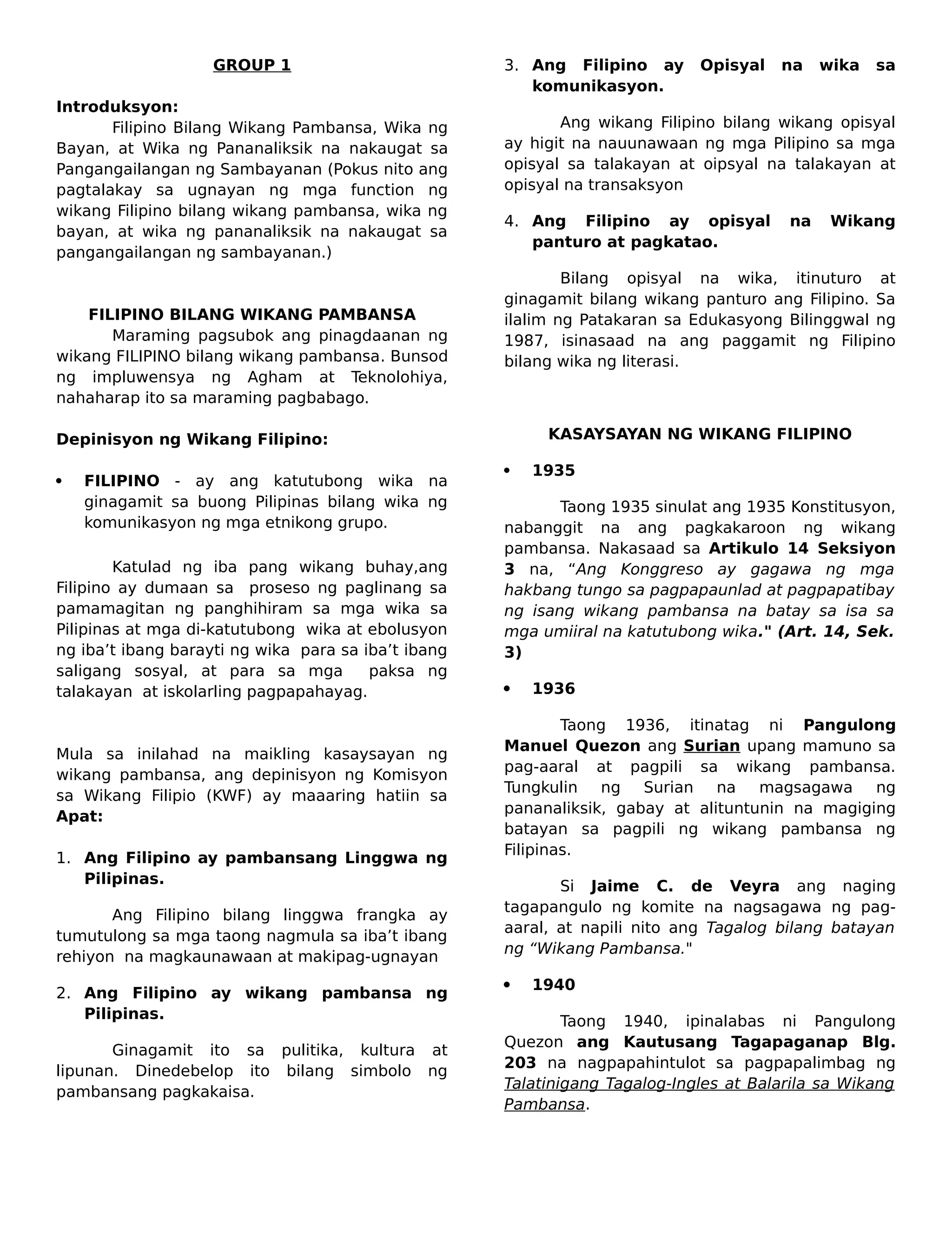 chapters in FILDIS_compilation BUOD /summary | PDF