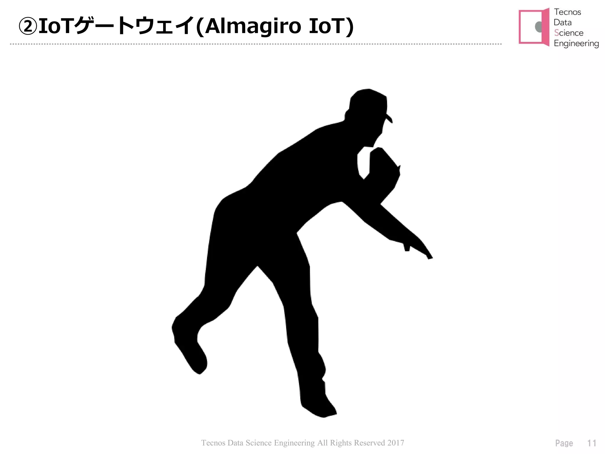 Tecnos Data Science Engineering All Rights Reserved 2017 11Page
②IoTゲートウェイ(Almagiro IoT)
 