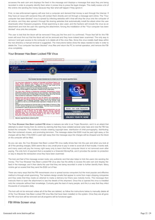 FBI Virus Scam Locked Computer Screen? Remove FBI Moneypak Virus From ...