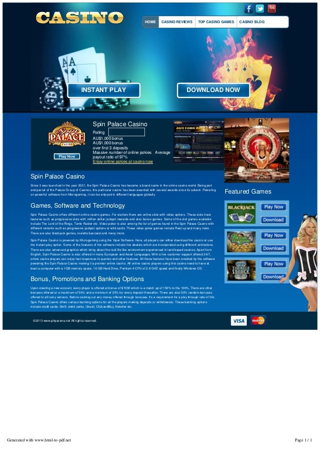 Spin palace casino reviews Spin palace casino reviews