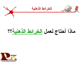 ‫لعمل‬ ‫أحتاج‬ ‫ماذا‬‫الذهنية‬ ‫الخرائط‬‫؟؟‬
‫الذهنية‬ ‫الخرائط‬
 