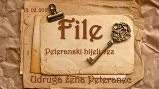 File
Peteranski bijeli vez
Udruga žena Peteranec
18. 02. 2017.
 