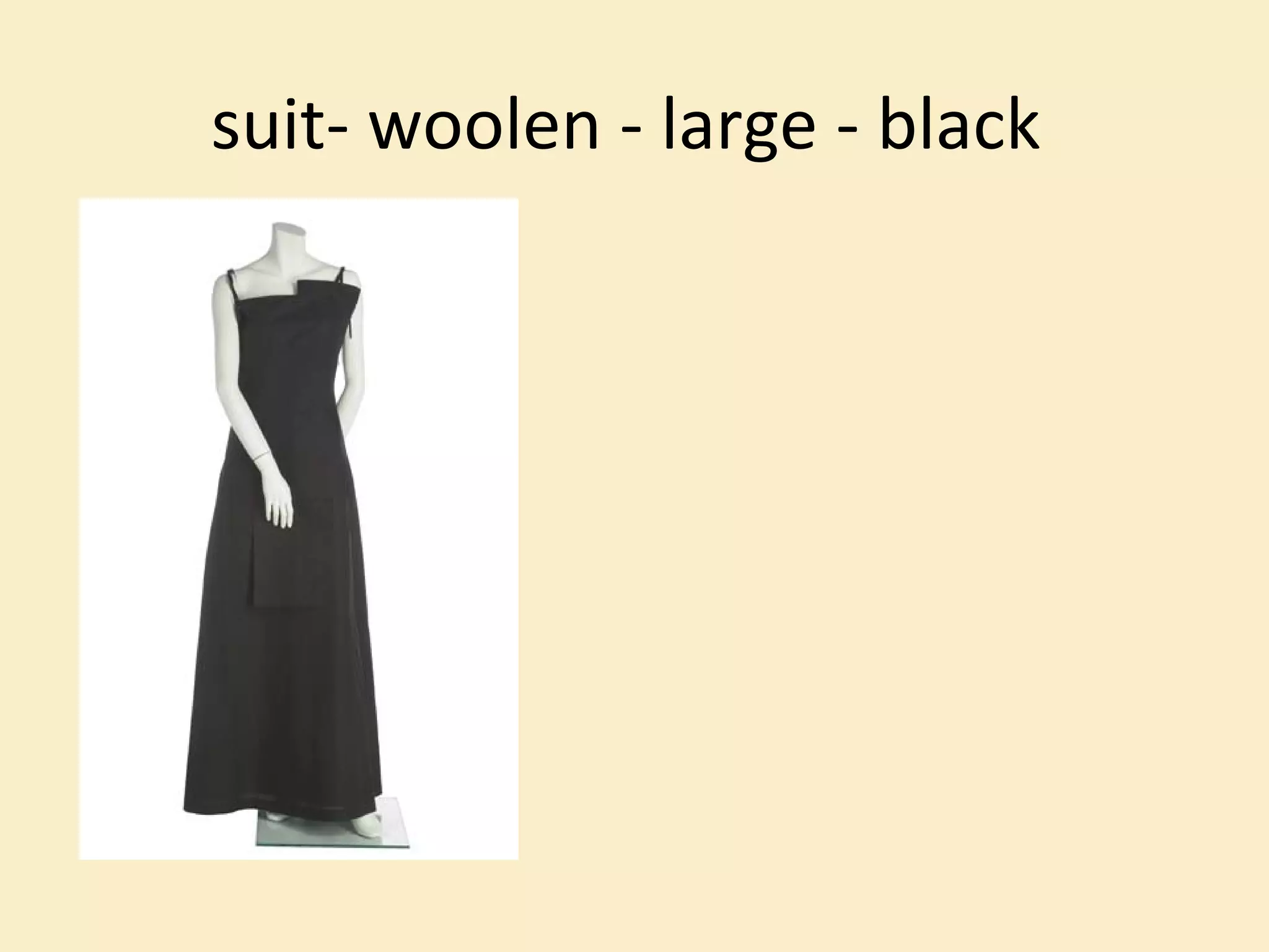 suit- woolen - large - black  