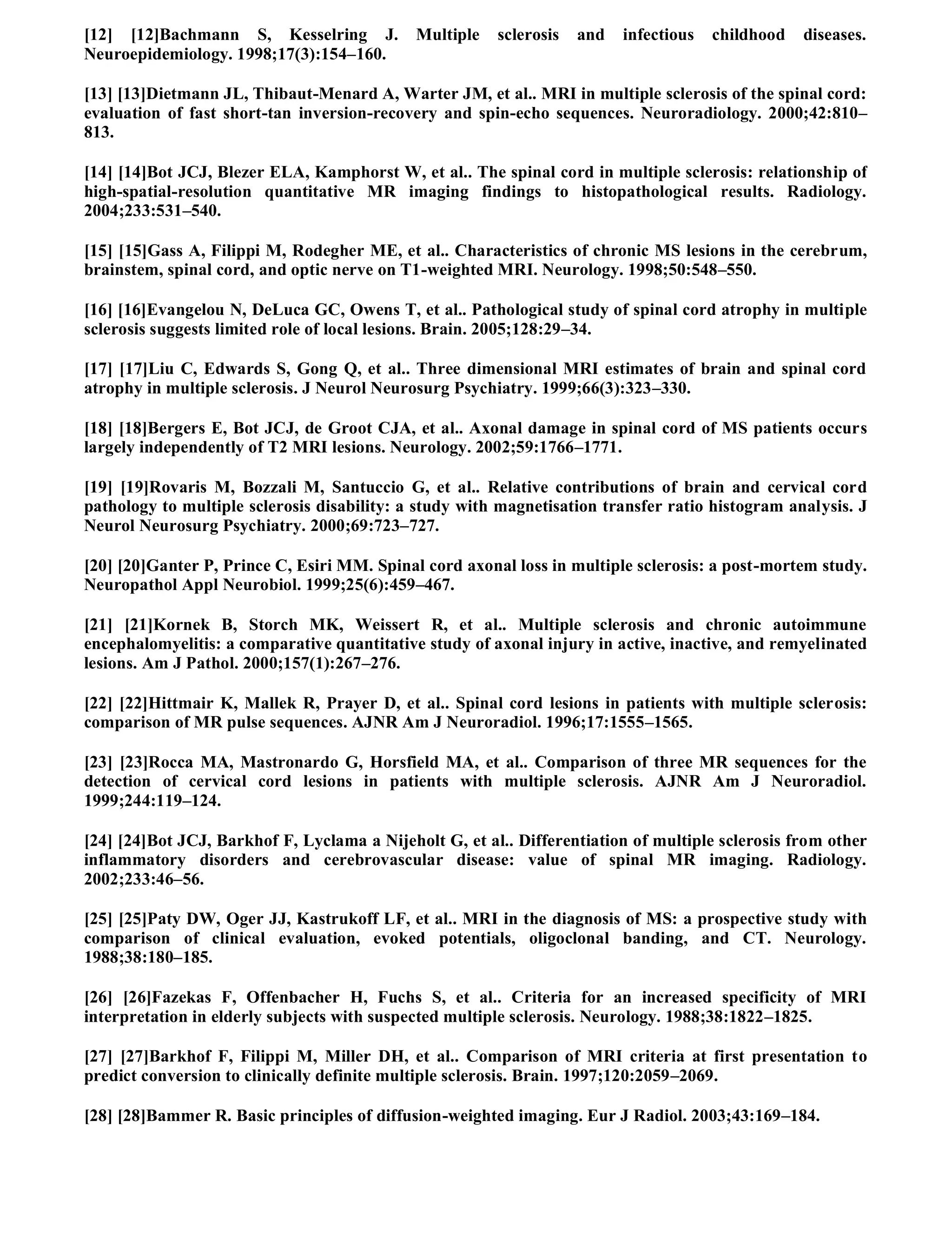 Case record...Spinal multiple sclerosis