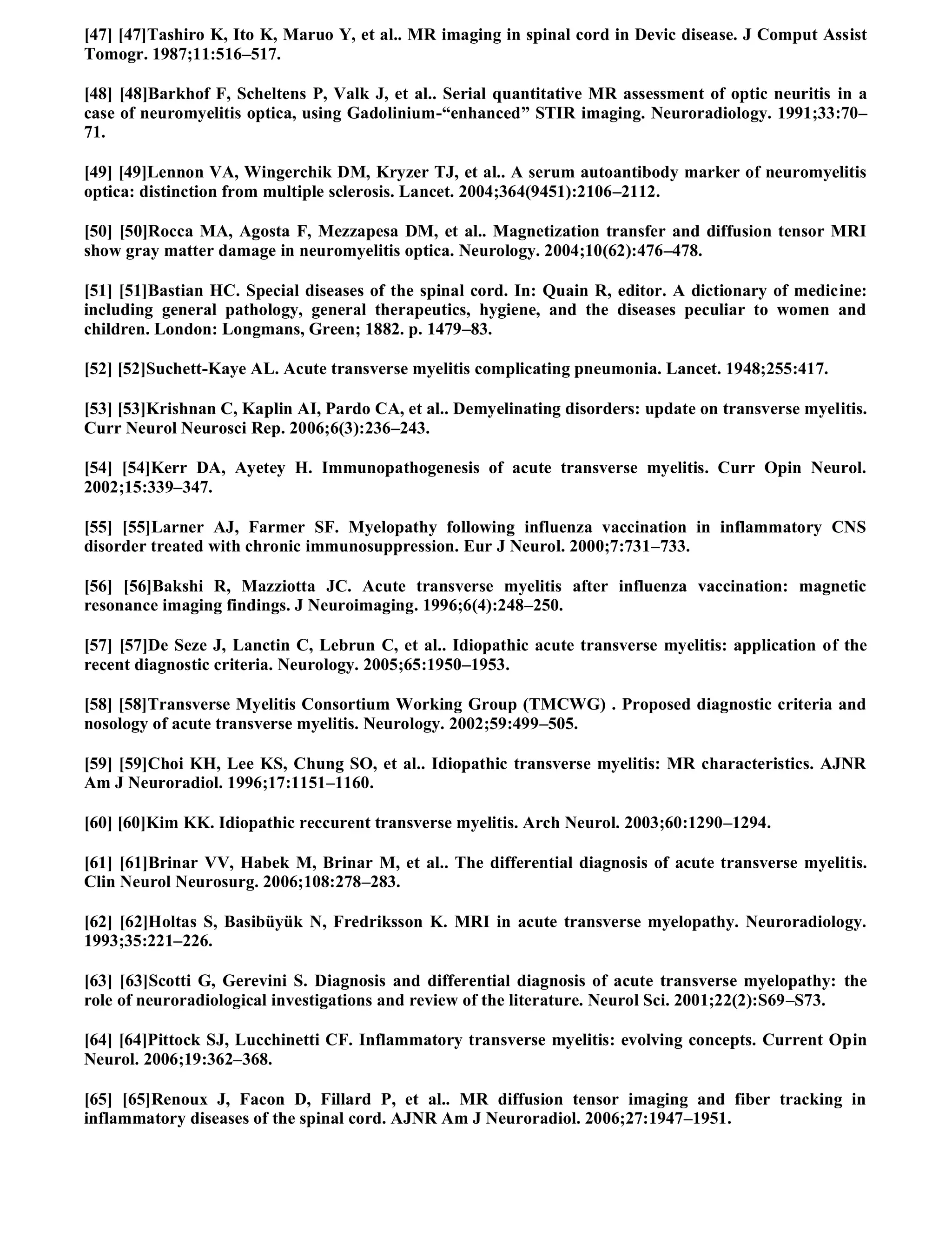 Case record...Spinal multiple sclerosis