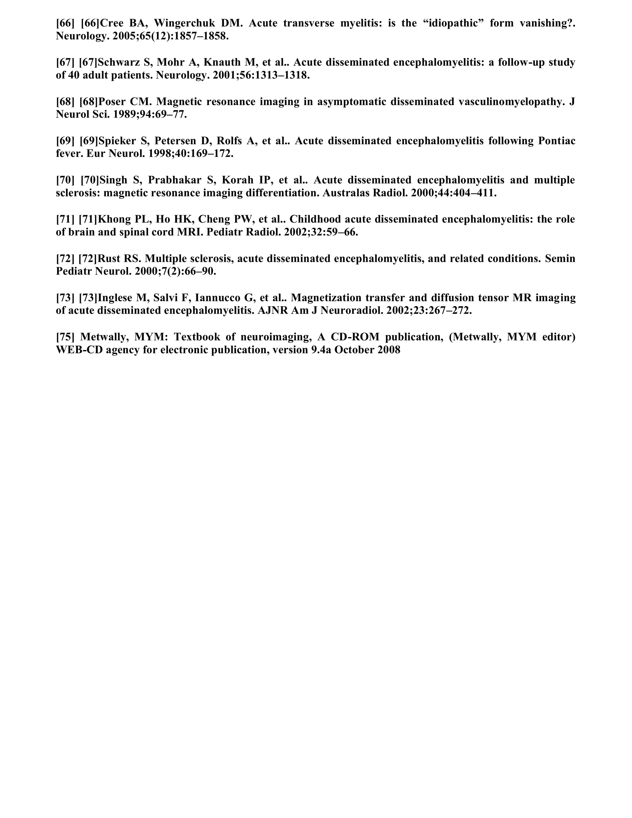 Case record...Spinal multiple sclerosis