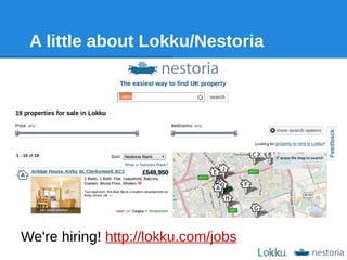 A little about Lokku/Nestoria




We're hiring! http://lokku.com/jobs
 
