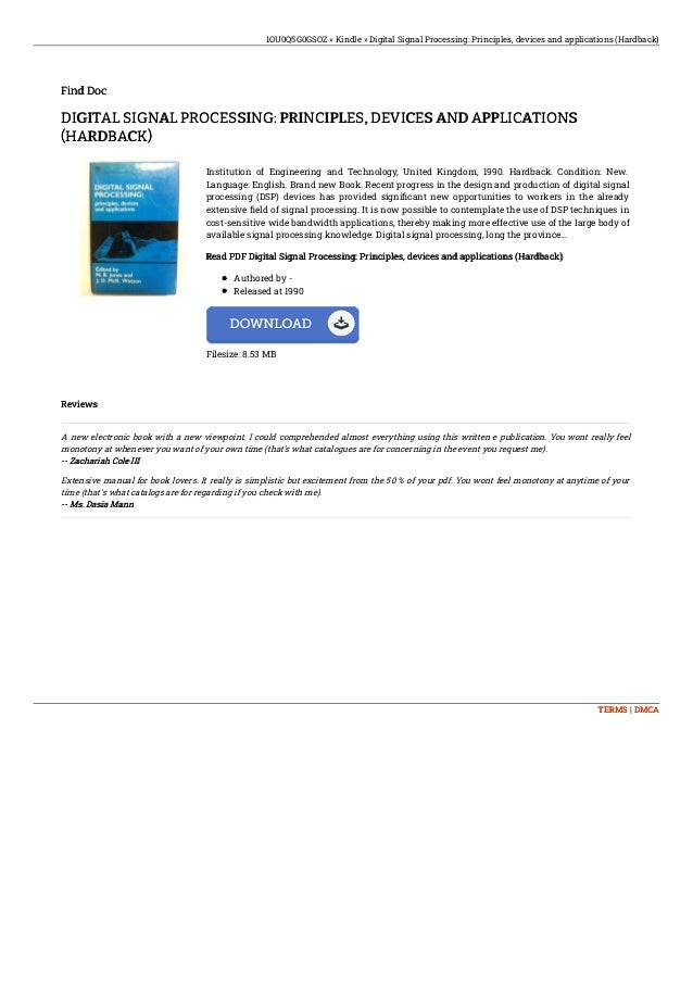 digitalsignalprocessingprinciplesdevicesand