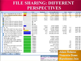 FILE SHARING: DIFFERENT  PERSPECTIVES 