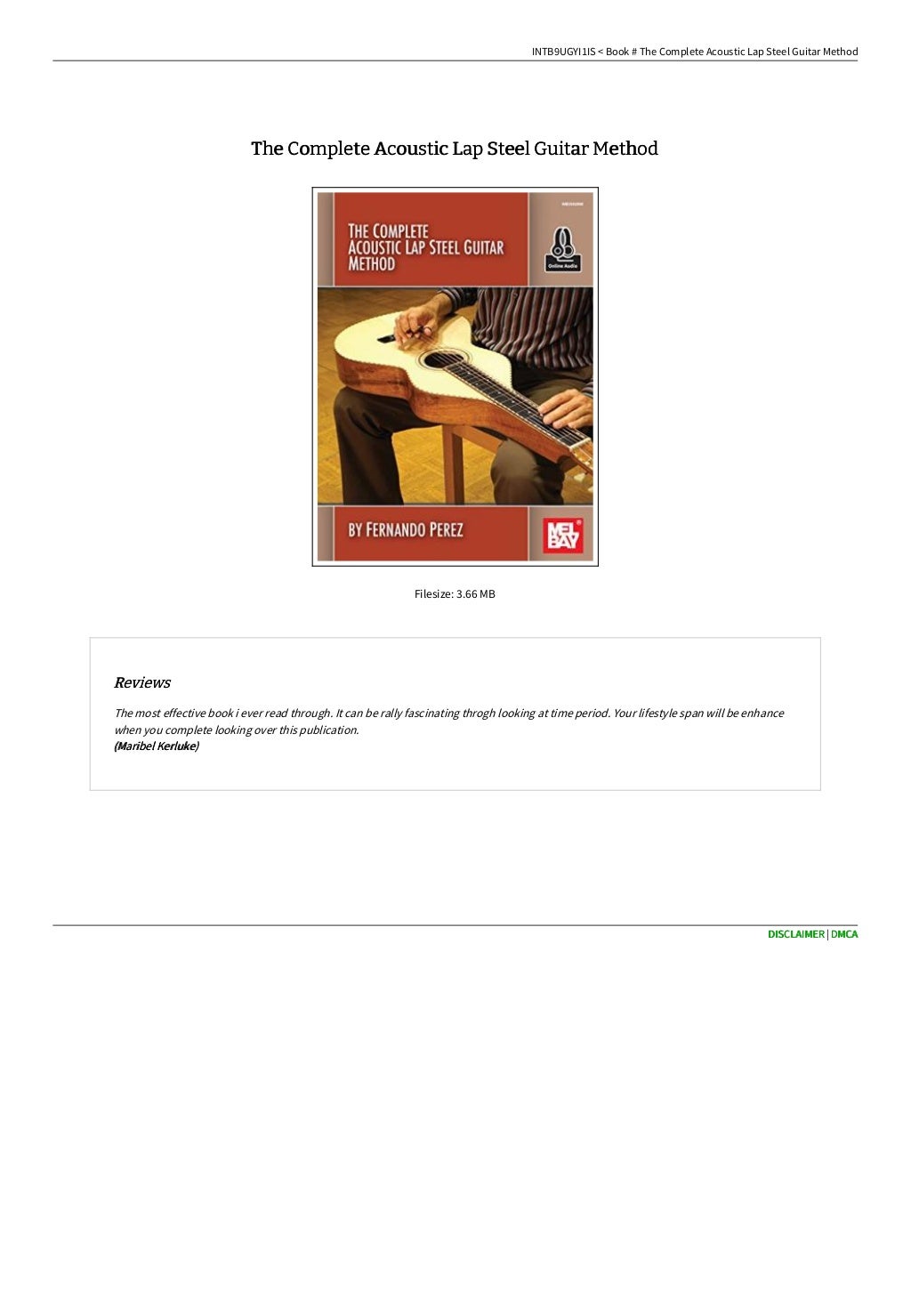 The Complete Acoustic Lap Steel Guitar Method
