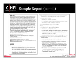 EC-Council
Copyright © by EC-Council
All Rights Reserved. Reproduction is Strictly Prohibited
Sample Report (cont’d)
 