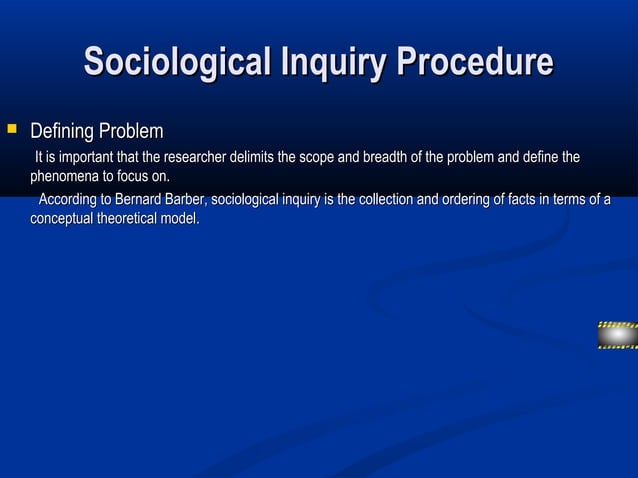 Sociological Inquiry | PPT | Science
