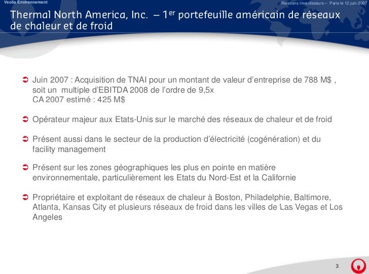 Acquisition de Thermal North America, Inc. : Le premier Acquisition de Thermal North America, Inc. : Le premier