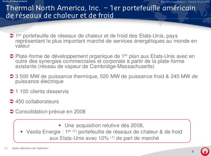 Acquisition de Thermal North America, Inc. : Le premier Acquisition de Thermal North America, Inc. : Le premier