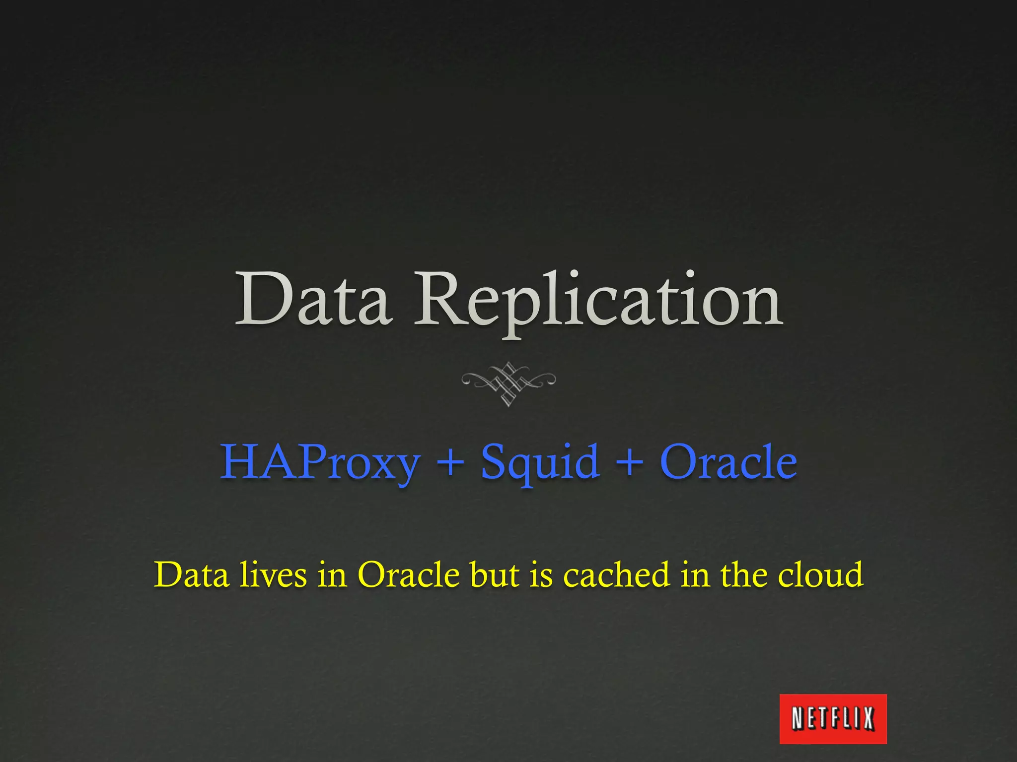HAProxy + Squid + Oracle

Data lives in Oracle but is cached in the cloud
 