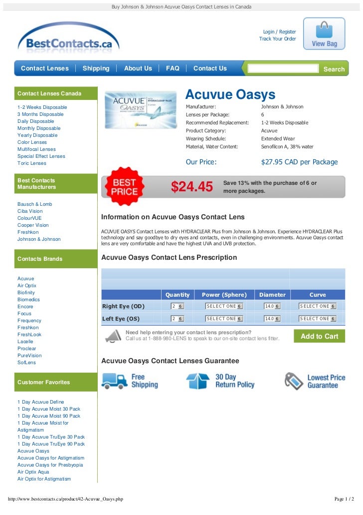 acuvue oasys