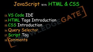 Complete JavaScript Guide Notes Examples | PDF
