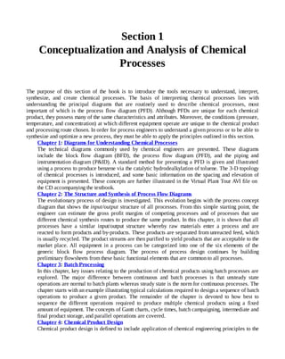 Analysis, Synthesis, and Design of Chemical Process | PDF