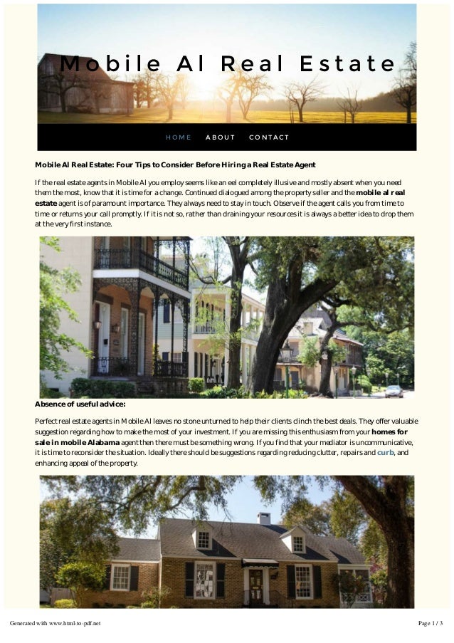 Mobile Al Real Estate