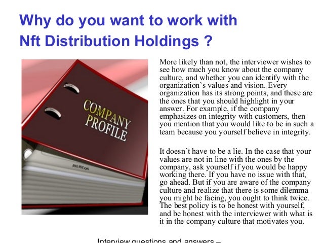 Nft Distribution Holdings interview questions and answers