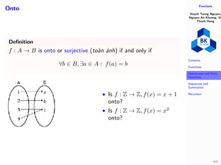 Functions - Discrete Structures for Computing - HCMUT | PDF