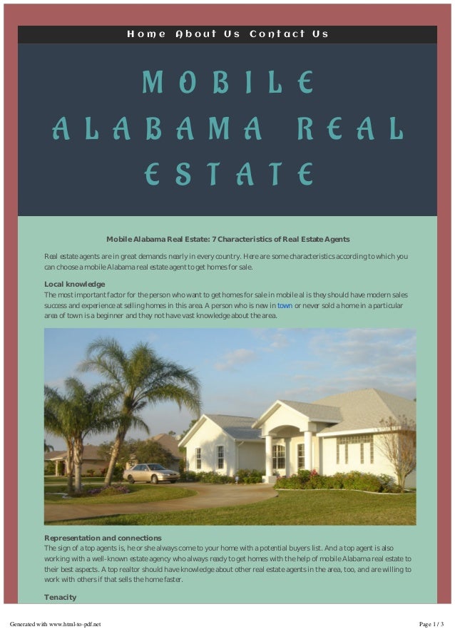 Mobile Alabama Real Estate