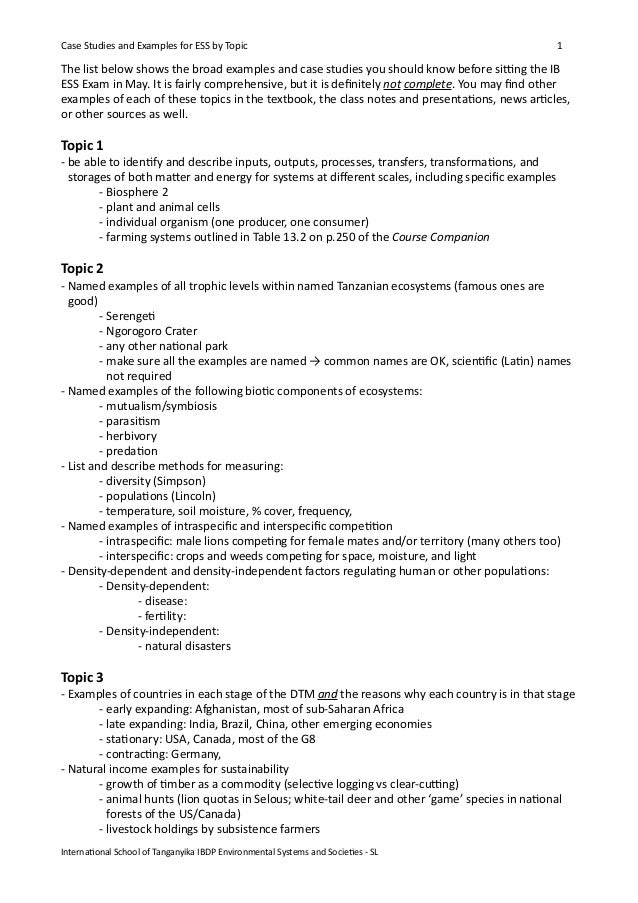 sample case study topics