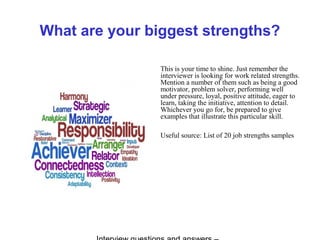 Strength Samples Mamas & Papas interview questions and answers | PPT