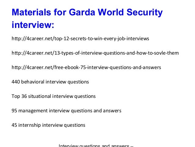 security interview questions