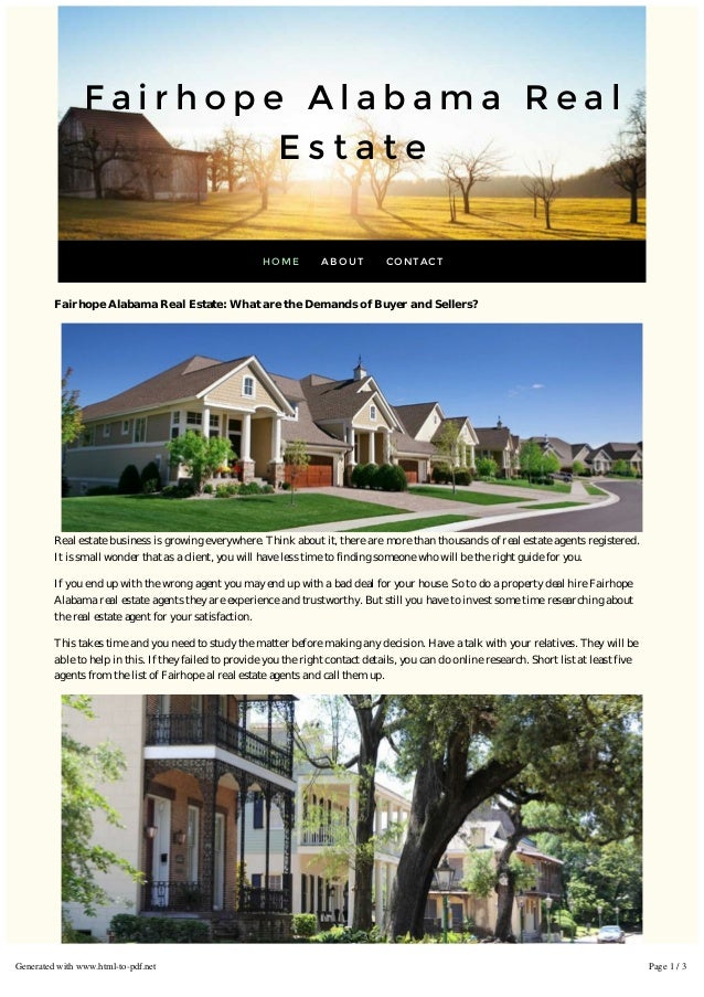 Fairhope Alabama Real Estate