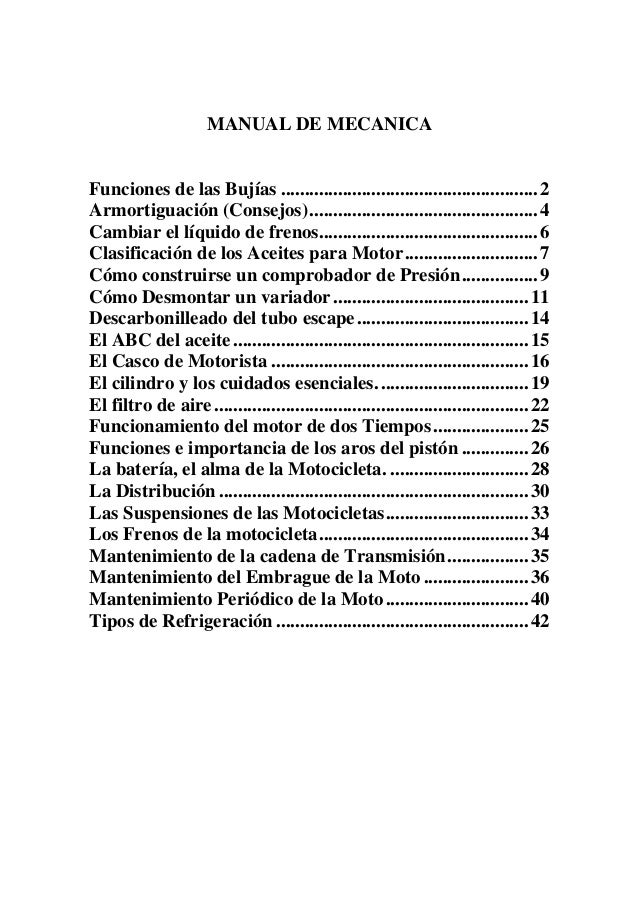 MANUAL DE MECANICA DE MOTOS 4T PDF DOWNLOAD MANUAL DE MECANICA DE MOTOS 4T PDF DOWNLOAD