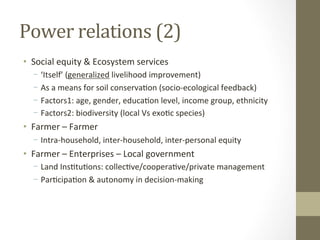 China's Environment and power relations: The case of the Conversion of Cropland to Forest Programme