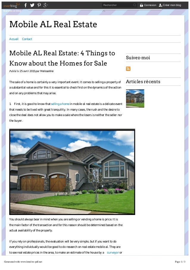 Mobile AL Real Estate 4 Things to Know about the Homes for Sale
