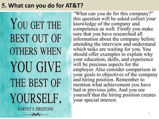 53 AT&T interview questions and answers pdf | PDF