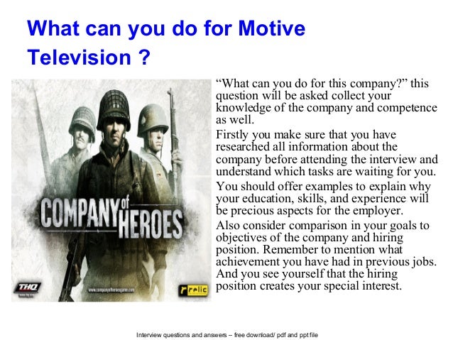 motive interview questions