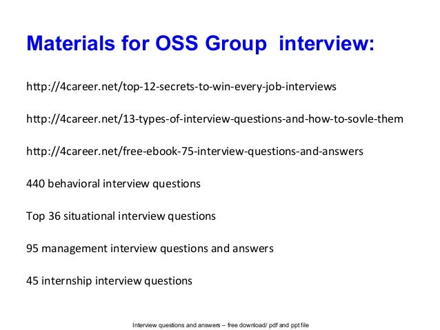 situational testing interview questions