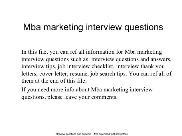 interview questions marketing coordinator